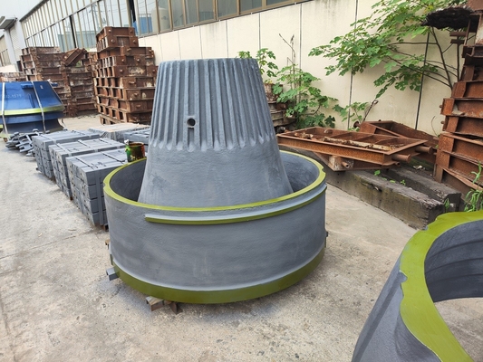 قطع غيار كسارة الحجر المخروطية Jaw Plate Mn18Cr2 Mn13Cr2 High Manganese Steel