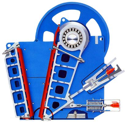 V الجاذبية واحدة التبديل الابتدائية كسارة الفك آلة